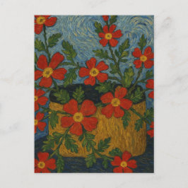 Crimson Phlox Postcard Postkarte