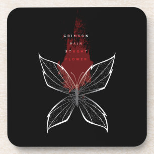 Crimson Rain Gesuchte Blume (eng) Getränkeuntersetzer