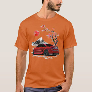 Crimson Red 1999 MR2 mit Kirschblossom Tree T-Shirt