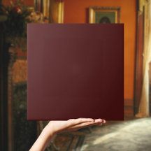 Crimson Red Brown Solid Color Tile