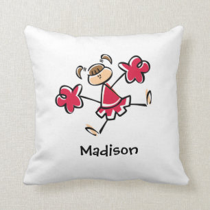 Crimson Red Cheerleader Kissen