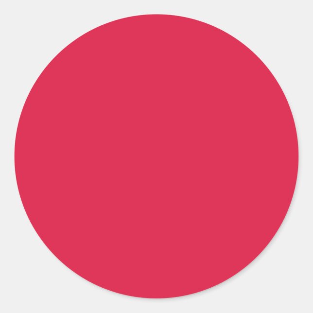 Crimson Red Custom Circle Aufkleber (Vorderseite)