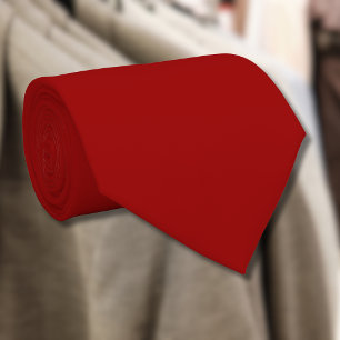 Crimson Red Solid Color   Classic   elegant Krawatte