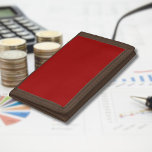 Crimson Red Solid Color | Classic | elegant Trifold Geldbörse<br><div class="desc">Crimson Red Solid Color | Classic | elegant | Trendy | Stilvoll | Geschenk</div>
