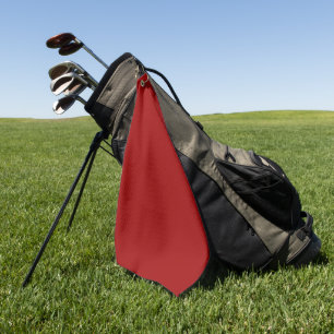 Crimson Red Solid Color Golfhandtuch