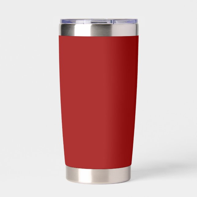 Crimson Red Solid Color Thermobecher (Vorderseite)