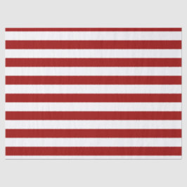 Crimson Red und White Stripes Seidenpapier