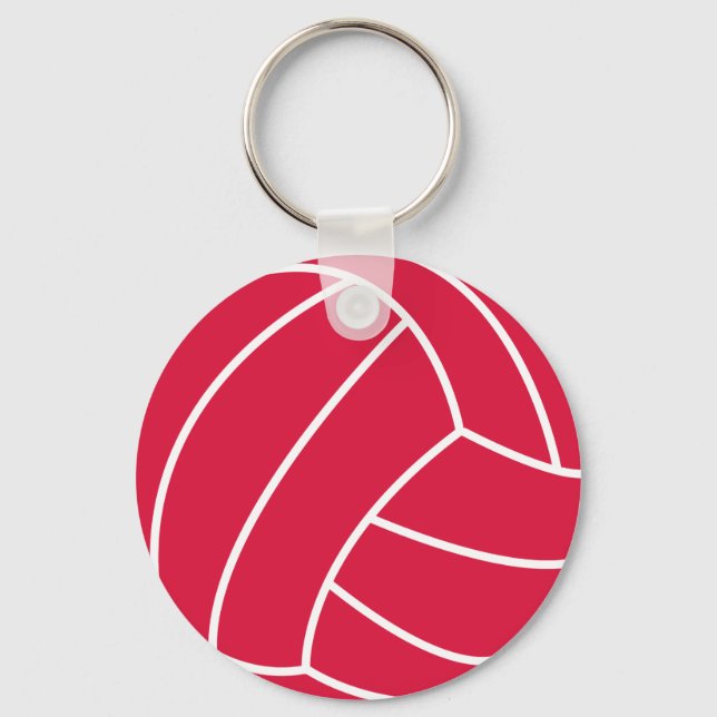 Crimson Red Volleyball Schlüsselanhänger (Vorderseite)
