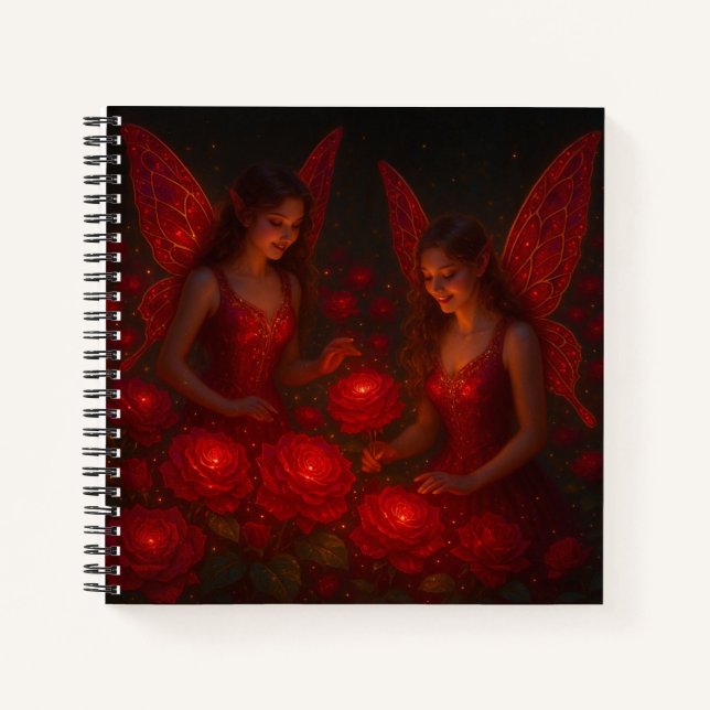 Crimson Rose Fairies Art Journal (Devant)