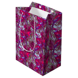Crimson Rosella und Wildblumen Mittlere Geschenktüte