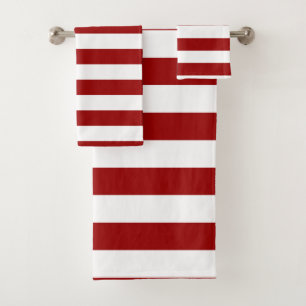Crimson rouge et blanc rayures