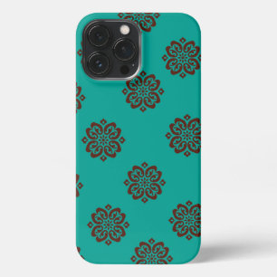 "Crimson Scrolls - Bold Elegance" iPhone 13 Pro Max Hülle