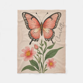 Crimson Serenade Personalisiert Fleecedecke