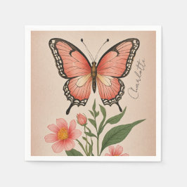 Crimson Serenade Personalisiert Serviette