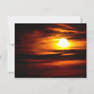 Crimson Sky in Dusk Postkarte