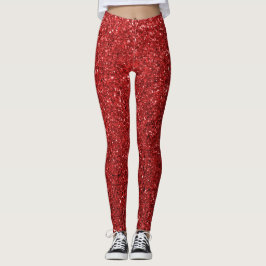 Crimson Sparkle Legging Leggings