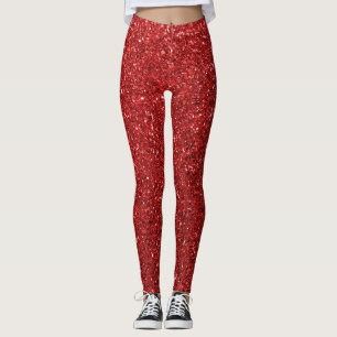 Crimson Sparkle Legging Leggings