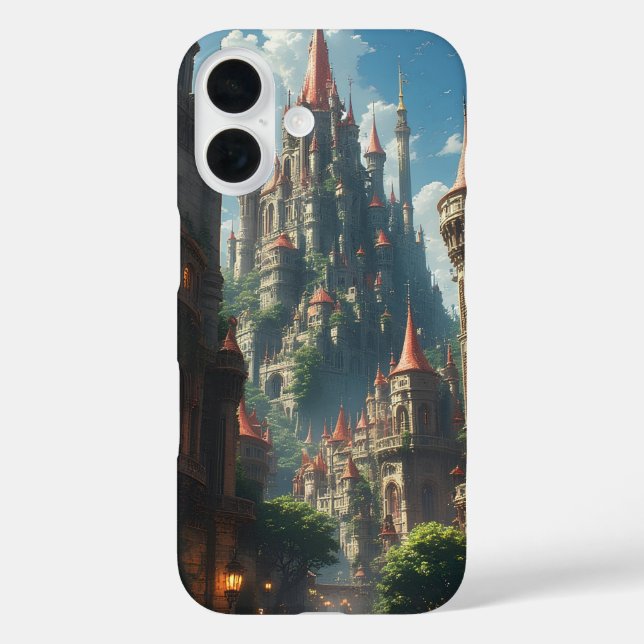 Crimson Spire Citadel iPhone 16 Hülle (Rückseite)