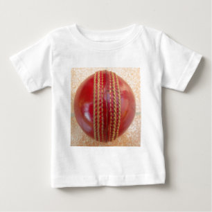 Crimson Stitch Focus: Nahes Up of Cricket's Heart Baby T-shirt