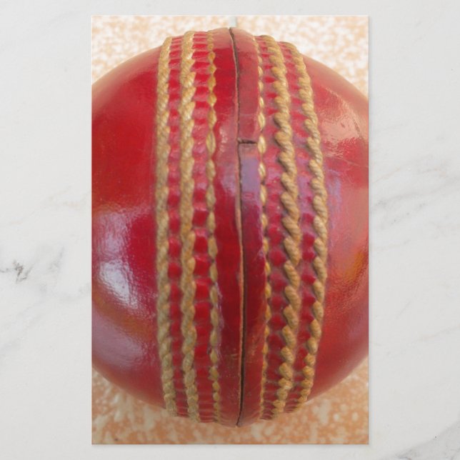 Crimson Stitch Focus: Nahes Up of Cricket's Heart Briefpapier (Vorderseite)