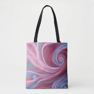 Crimson Swirl Tote Bag Tasche