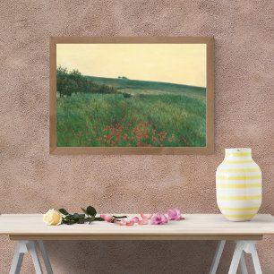 Crimson Tapestry: Ein Feld der Pupien Fotodruck