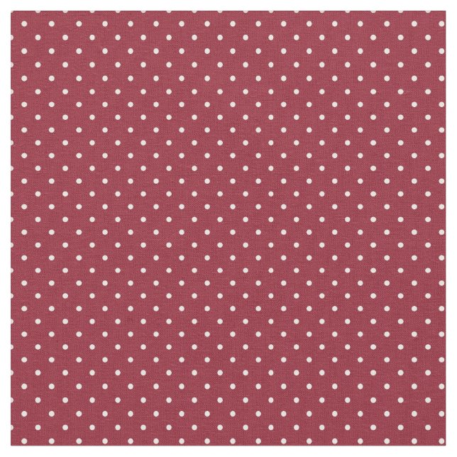 Crimson Tiny Dots Stoff (Nahaufnahme)