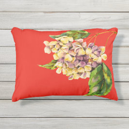 Crimson und Geranium Bouquet Accent Pillow Kissen Für Draußen