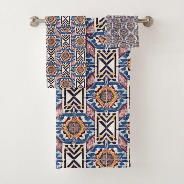 Crimson Weave Badhandtuch Set (Insitu)