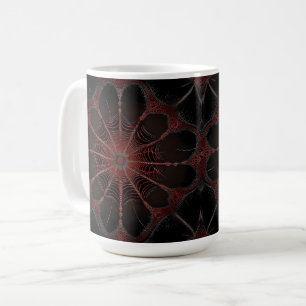 Crimson Web: Fraktal-Tanz mit der Redback Spider Kaffeetasse