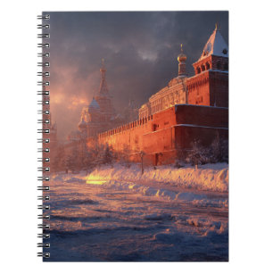 Crimson Winter im Kreml-Notebook Notizblock