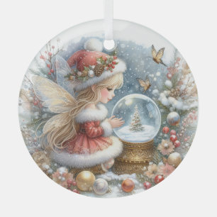 Crimson Wonder im Winterglanz Ornament Aus Glas