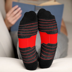 Crimsoned Red Name Athletic Socken