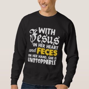 Cringe Jesus Meme seltsam spezifisch dumm weird Hu Sweatshirt