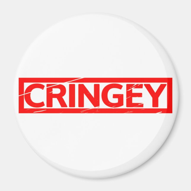 Cringey Briefmarke Magnet (Vorne)