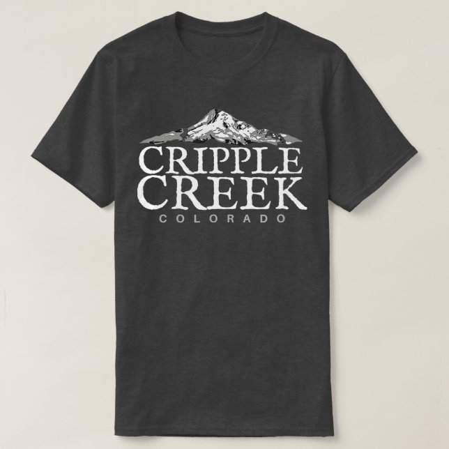 Cripple Creek CO Colorado Mountain T-Shirt (Design vorne)