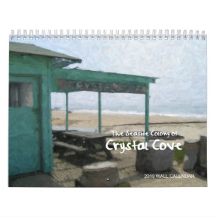 Crique en cristal, côte de Newport, calendrier de