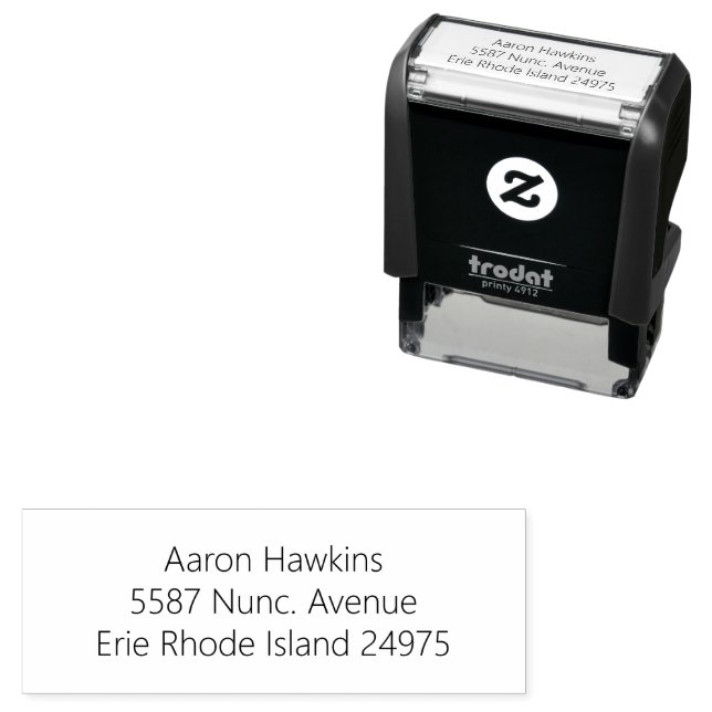 Crisp and Clear Address Stamp for Mail & Packages Permastempel (Beispiel)