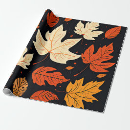 Crisp-Blätter: Herbst in sanften Tönen Geschenkpapier