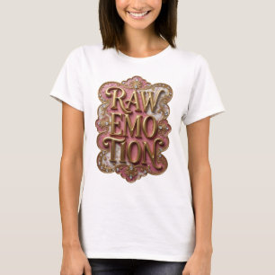 Crisp Gold RAW EMOTION Grafikdesign T-Shirt