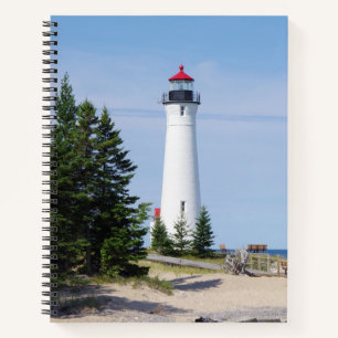 Crisp Point Lighthouse Notebook Notizbuch