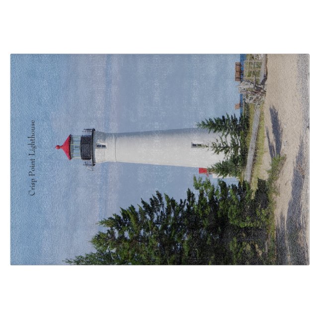 Crisp Point Lighthouse Schneidbrett Schneidebrett (Vorderseite)