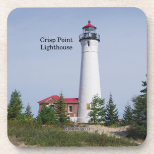 Crisp Point Lighthouse set of 6 plastic coasters Getränkeuntersetzer