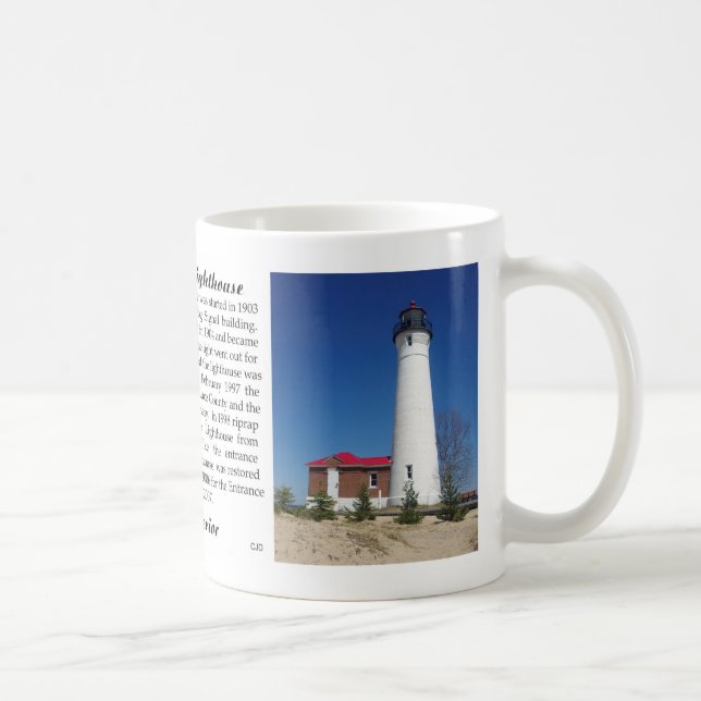 Crisp Point Lighthouse Tasse (Rechts)