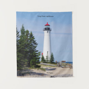 Crisp Point Lighthouse Wandteppich