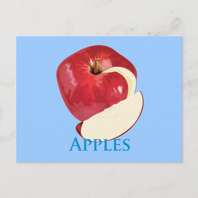 Crisp Red Apple Postkarte (Vorderseite)