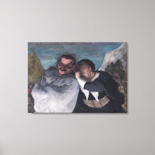Crispin und Scapin Leinwanddruck
