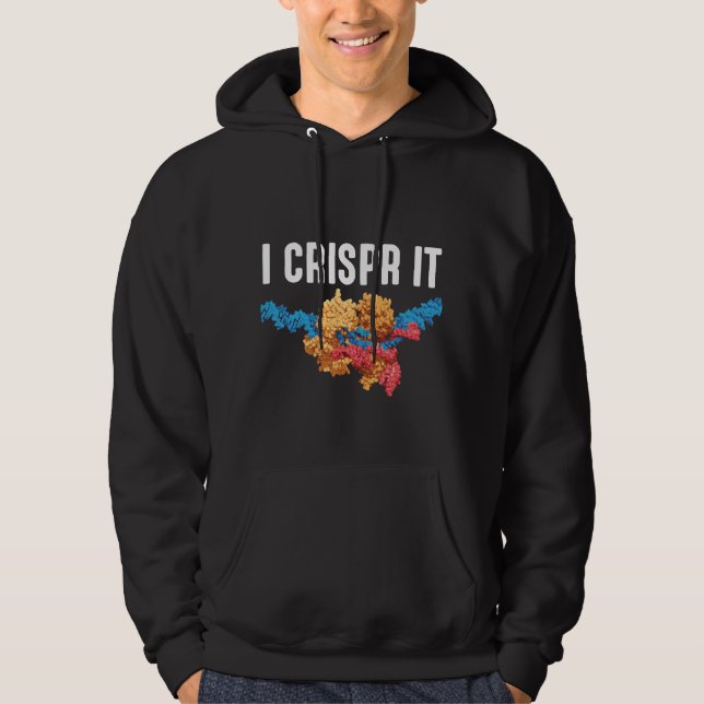 Crispr-DNA-Organismen Wissenschaftsbiologie-Lehrer Hoodie (Vorderseite)