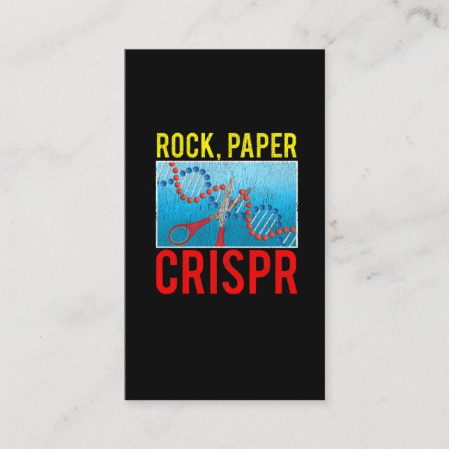 Crispr Funny Biology Student Science Biologin DNA Visitenkarte (Vorderseite)