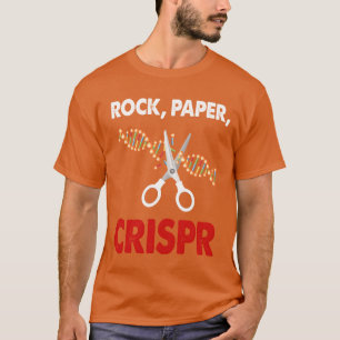 Crispr Schere Stein Papier Crispr Genetiker Biolog T-Shirt